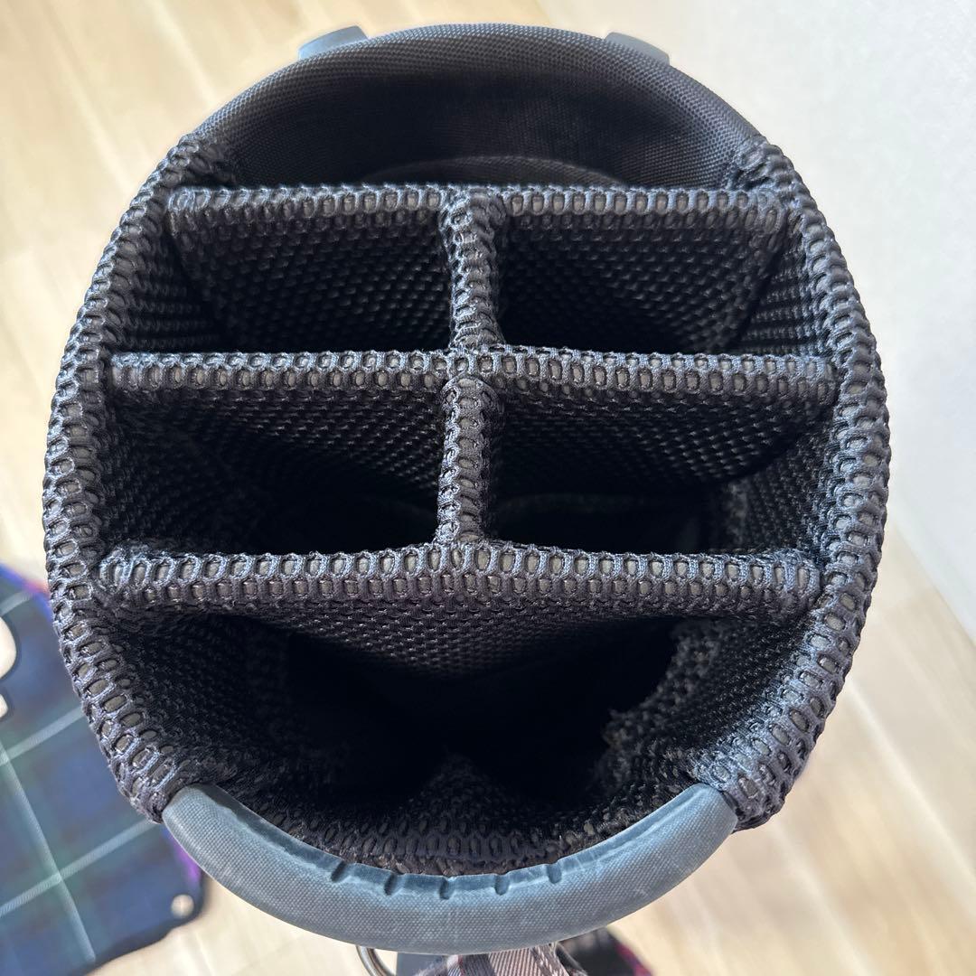 パーリーゲイツ　キャディバッグ　スタンド式　軽量　チェック柄