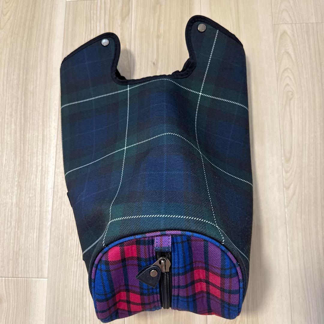 パーリーゲイツ　キャディバッグ　スタンド式　軽量　チェック柄