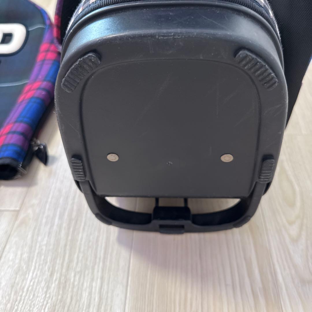 パーリーゲイツ　キャディバッグ　スタンド式　軽量　チェック柄