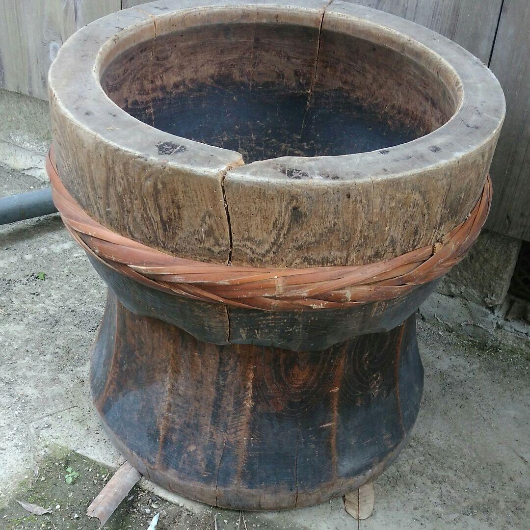 臼　餅つき　レトロ　50×50センチ