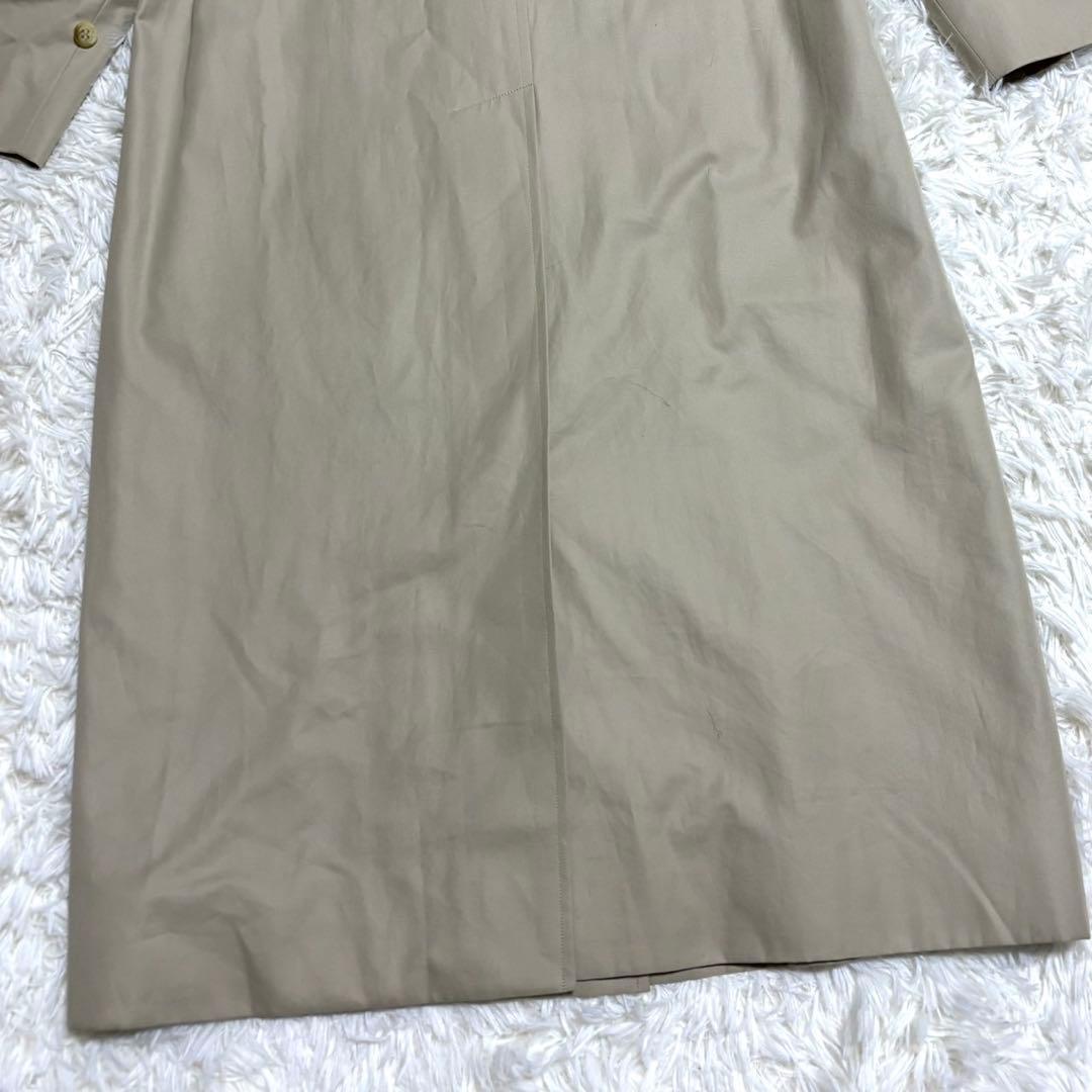 【極美品】バーバリー ステンカラーコート ベージュ ノバチェック マキシ丈