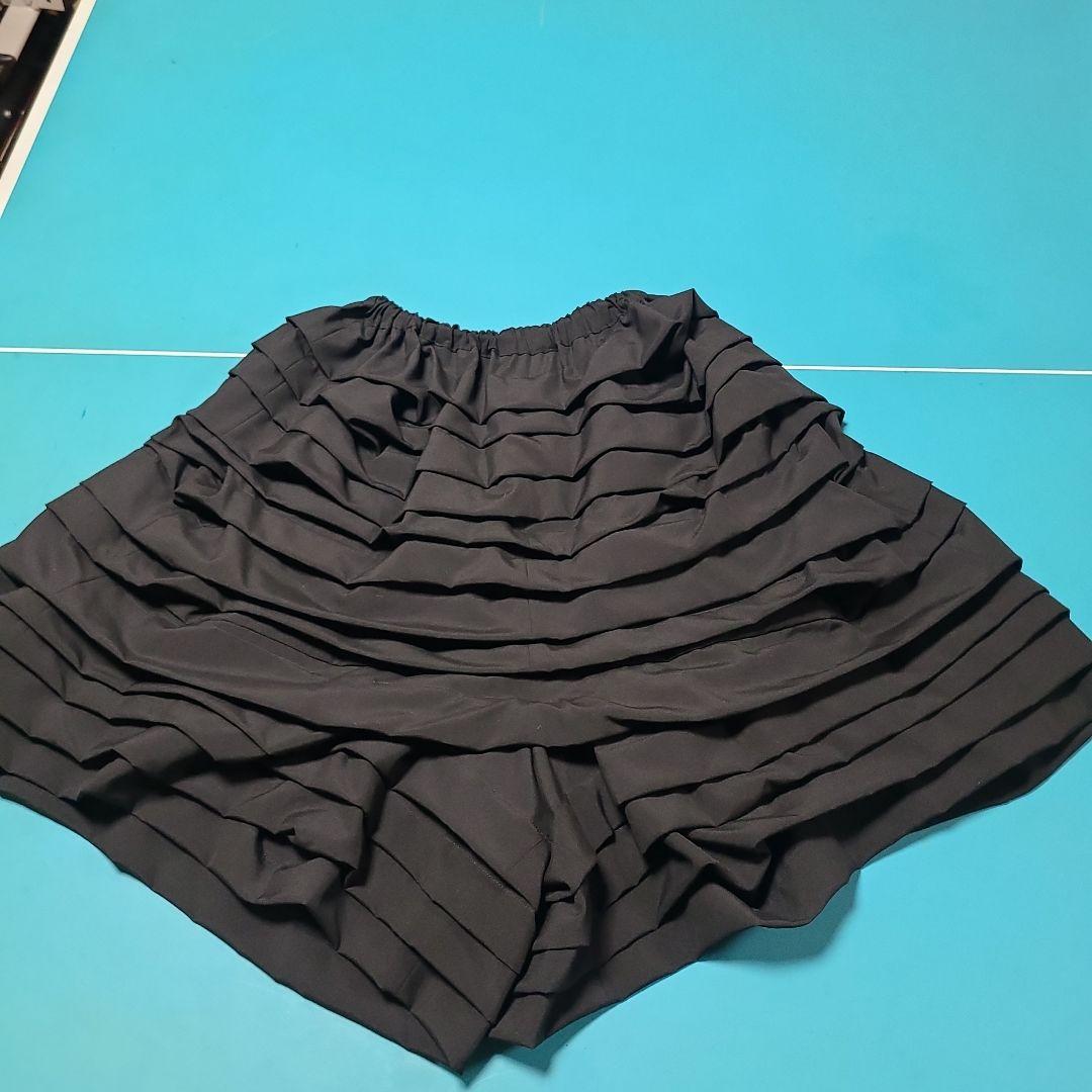 COMME des GARÇONS ブラック フリルキュロット XS