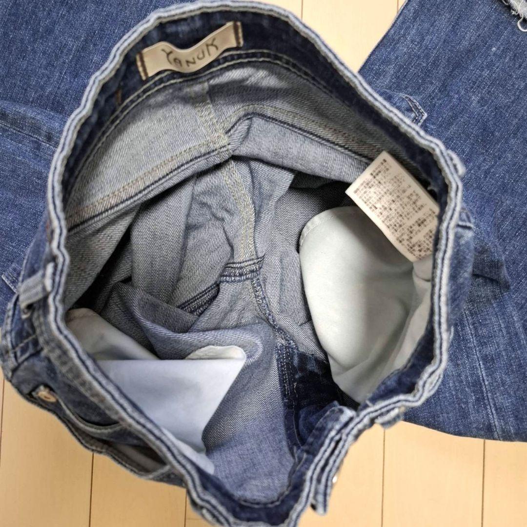 ともちゃんさん専用*【美品】YANUKワイドフレア カットオフ アメリカンブルー