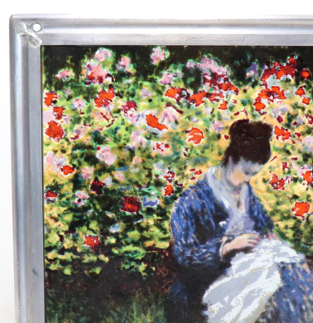 モネ夫人と子ども ヴィンテージ ステンドグラス クロード・モネ ボストン美術館