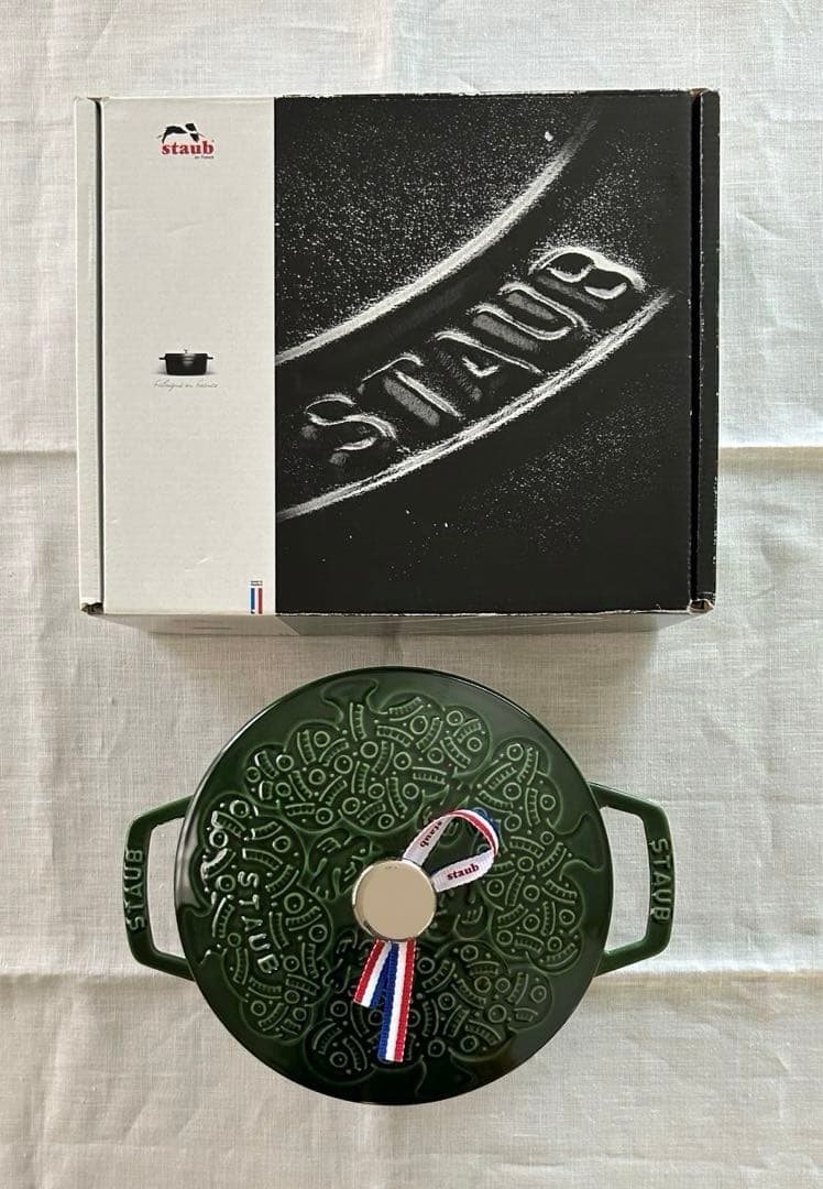 STAUB✖️ミナペルホネン フォレストココット バジルグリーン