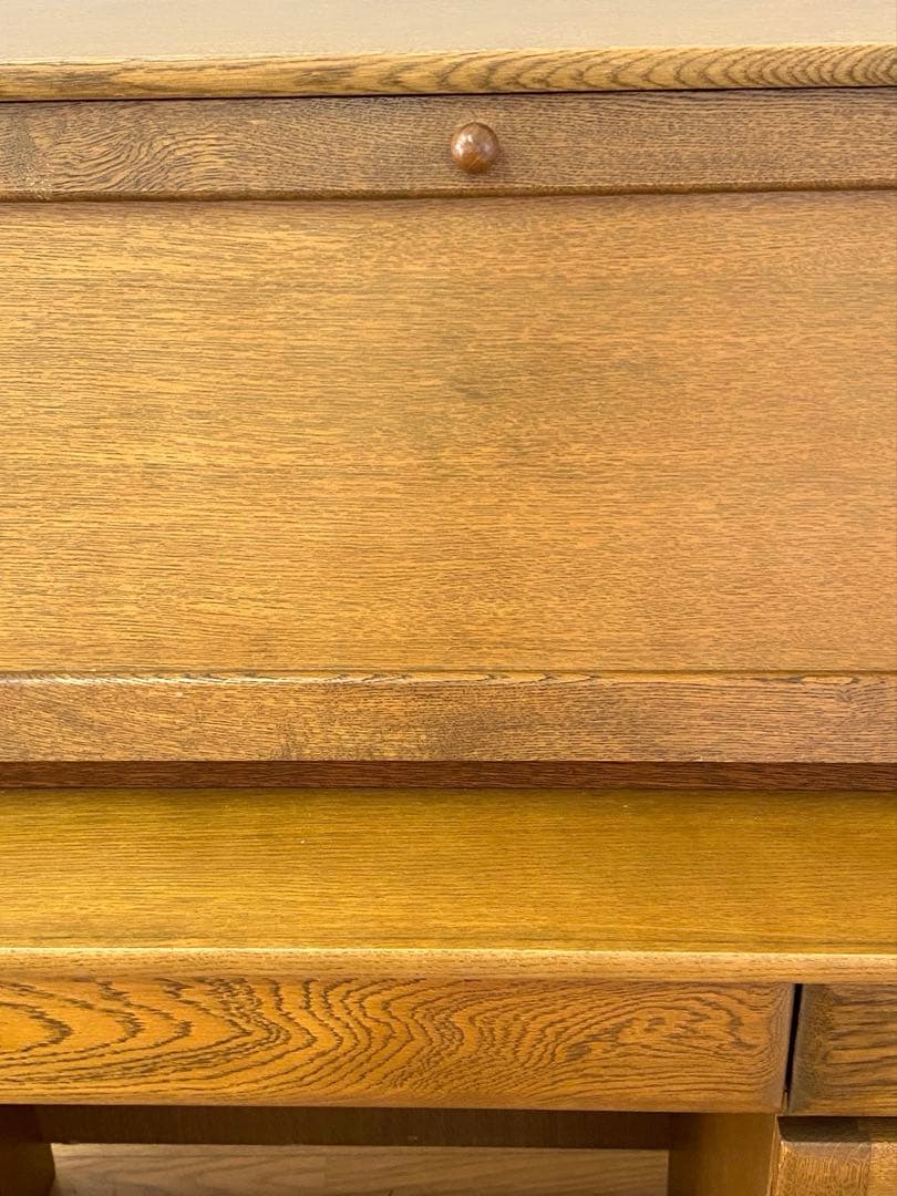 美品 浜本工芸 ライティングデスク ビューロ 学習机 収納 机 デスク