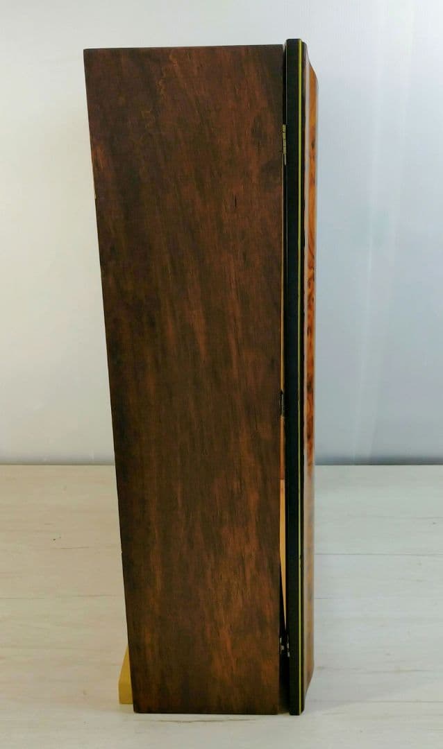 ミラーバック　木製　コレクションケース　ガラス扉