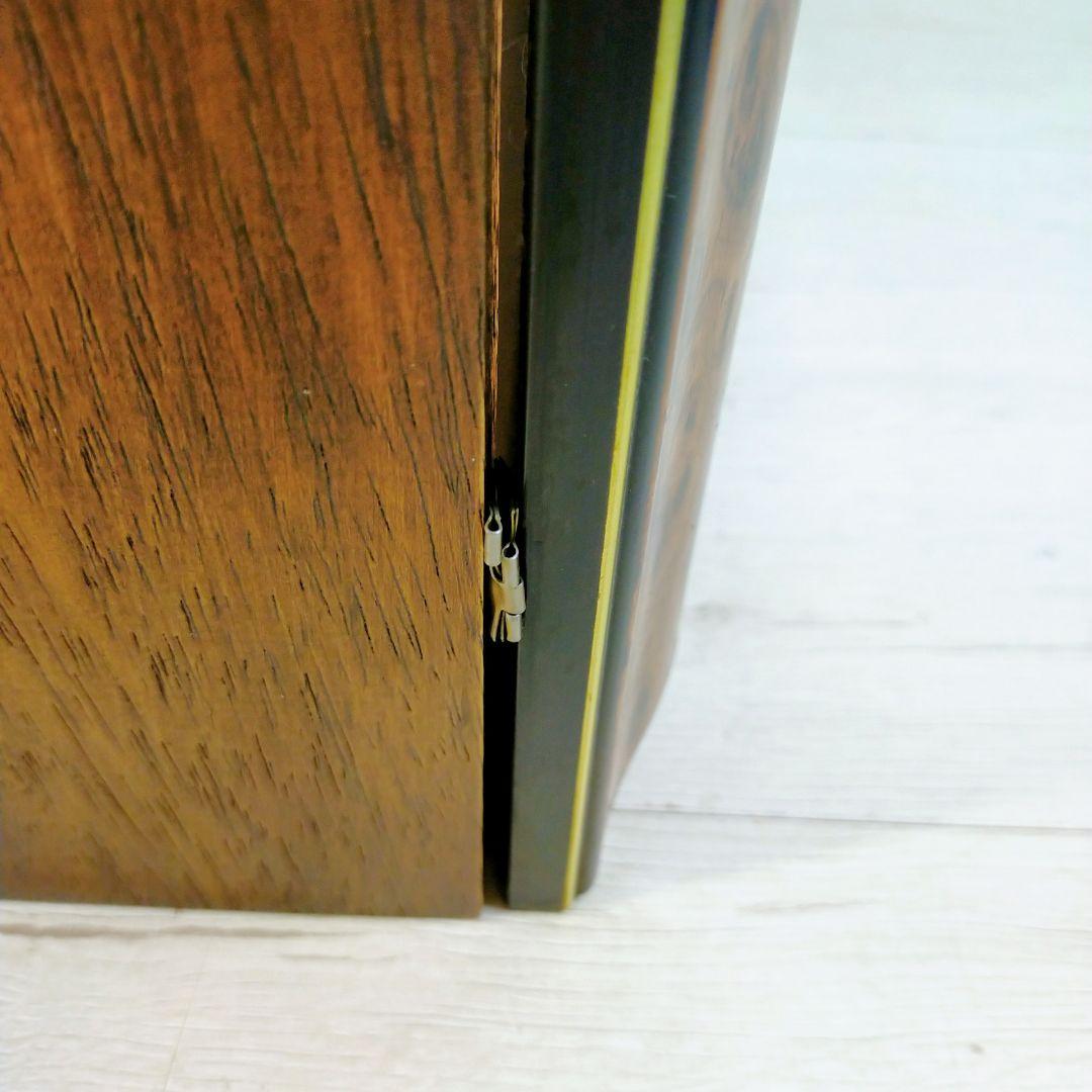 ミラーバック　木製　コレクションケース　ガラス扉