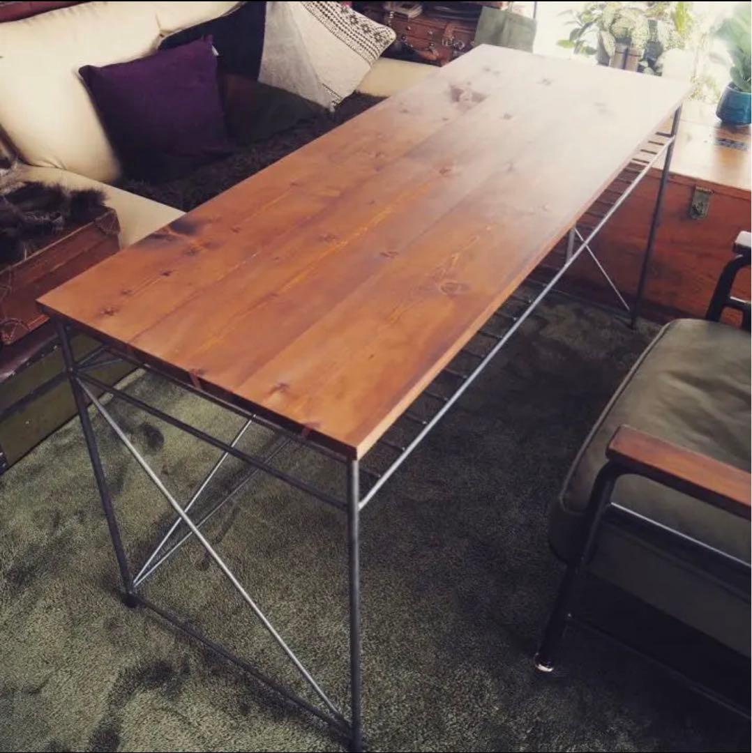 デスク　カウンターテーブル　アイアン家具　ハンドメイド　オーダーメイド