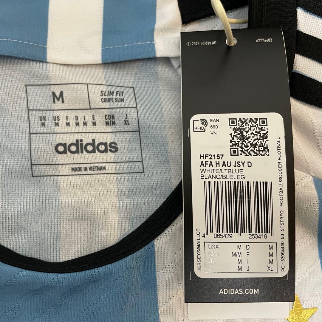 正規品　メッシ　2022カタールW杯　アルゼンチン　オーセンティックユニフォーム