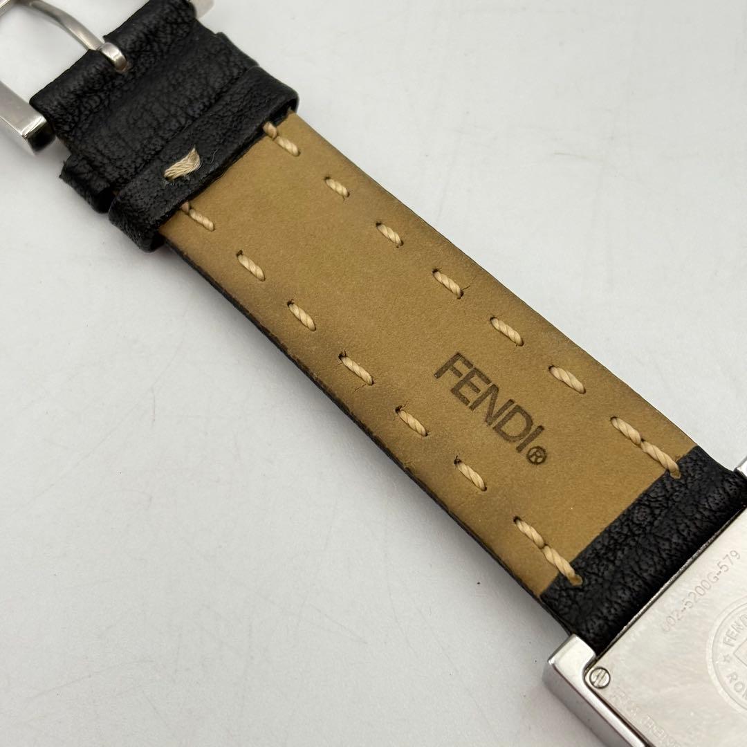 フェンディ クォーツ メンズウォッチ ブラック スクエア0724-S6491sh