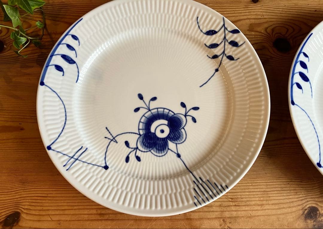 ロイヤルコペンハーゲン　ブルーフルーテッドメガ27ディナープレート×2