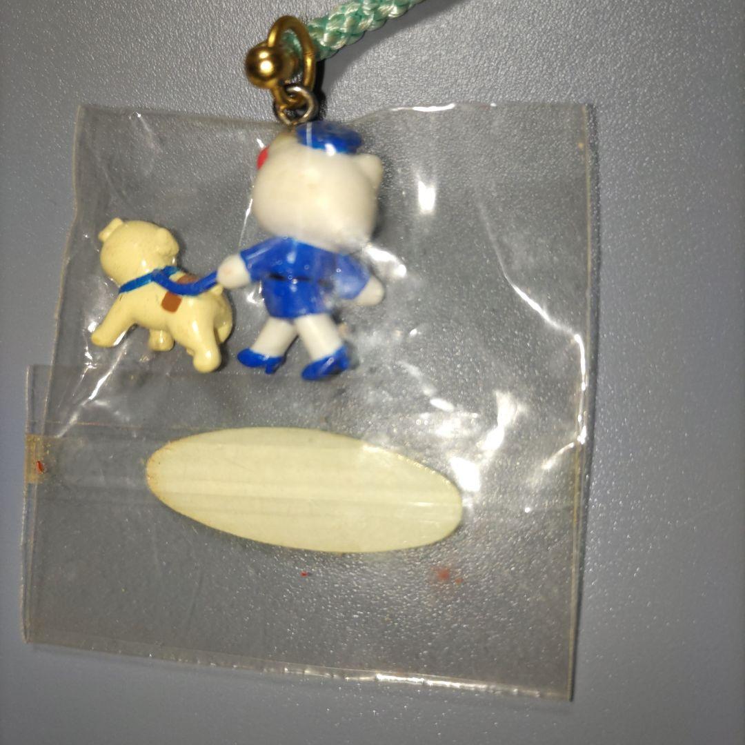 ハローキティ アメリカンブルドッグ 根付け 2002 当時物 レア