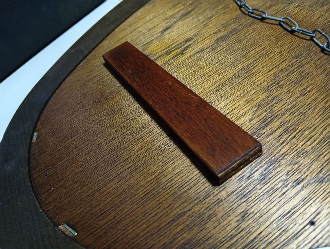 1970's　北欧モダン　トライアングル　ウォールナット　ミラー　壁掛け鏡