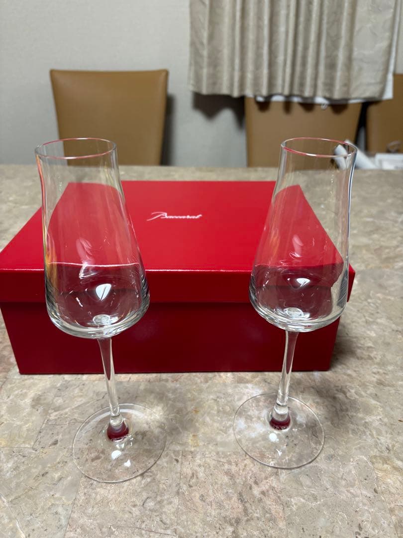 【新品】バカラ　シャンパングラス　2脚セット