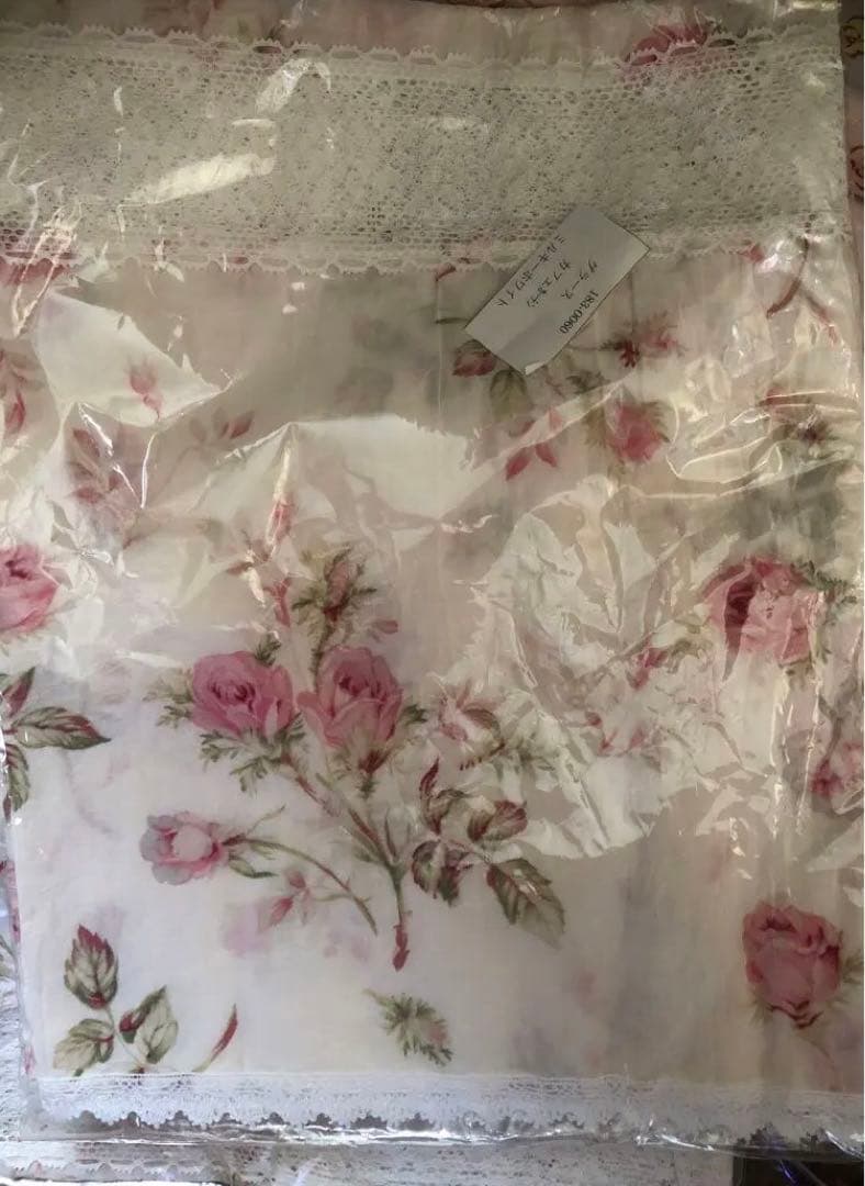 極レア　入手困難　イマン ダイアナローズ　カフェカーテン　ミルキーホワイト