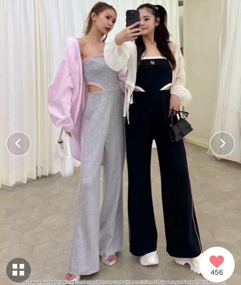  PARTY 【MLB】カットアウトベアオールインワン