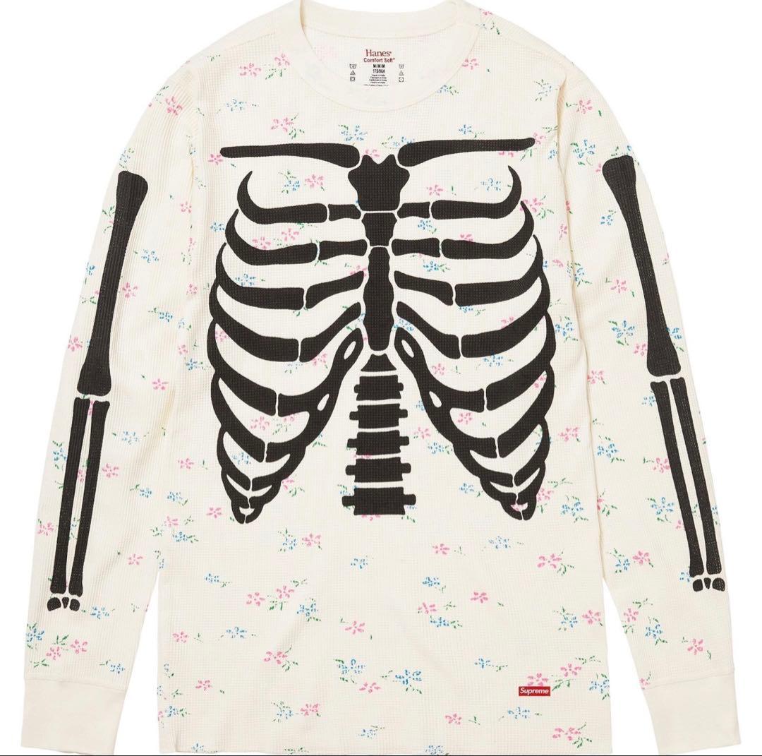 Supreme Hanes Bones Thermal Crew Mサイズ