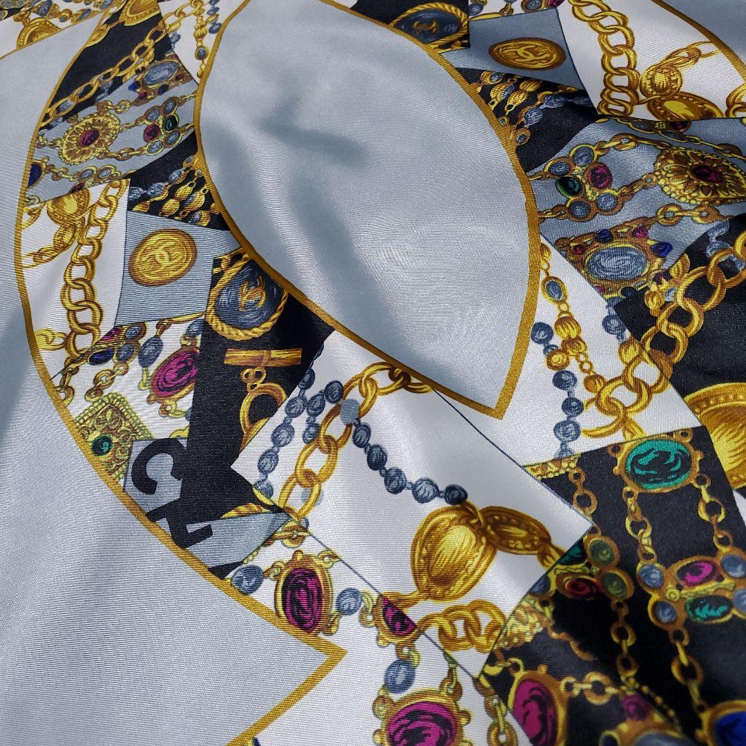 vintage CHANEL 大判ココマークスカーフ　ノベルティ