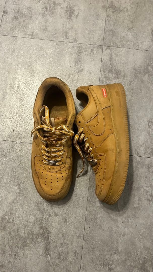 [美品]Nike Air Force 1 supreme スエード