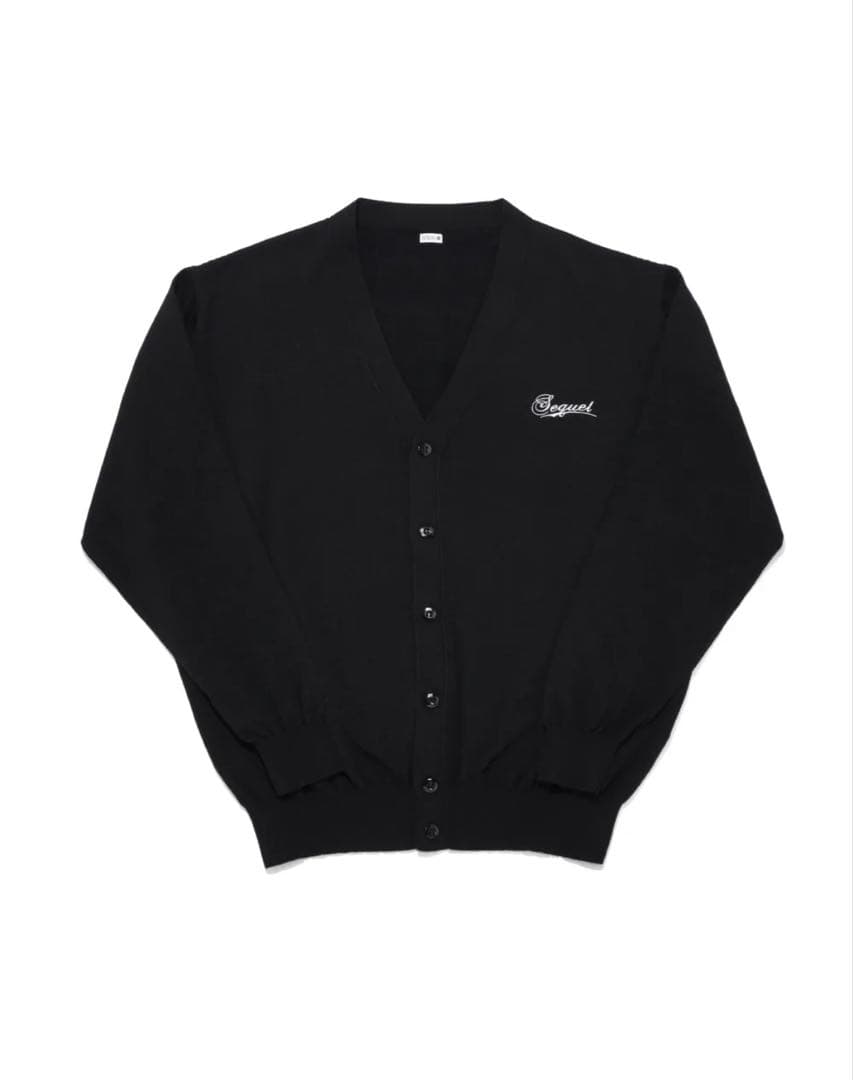 SEQUEL KNIT CARDIGAN BLACK 長袖カーディガン ニット