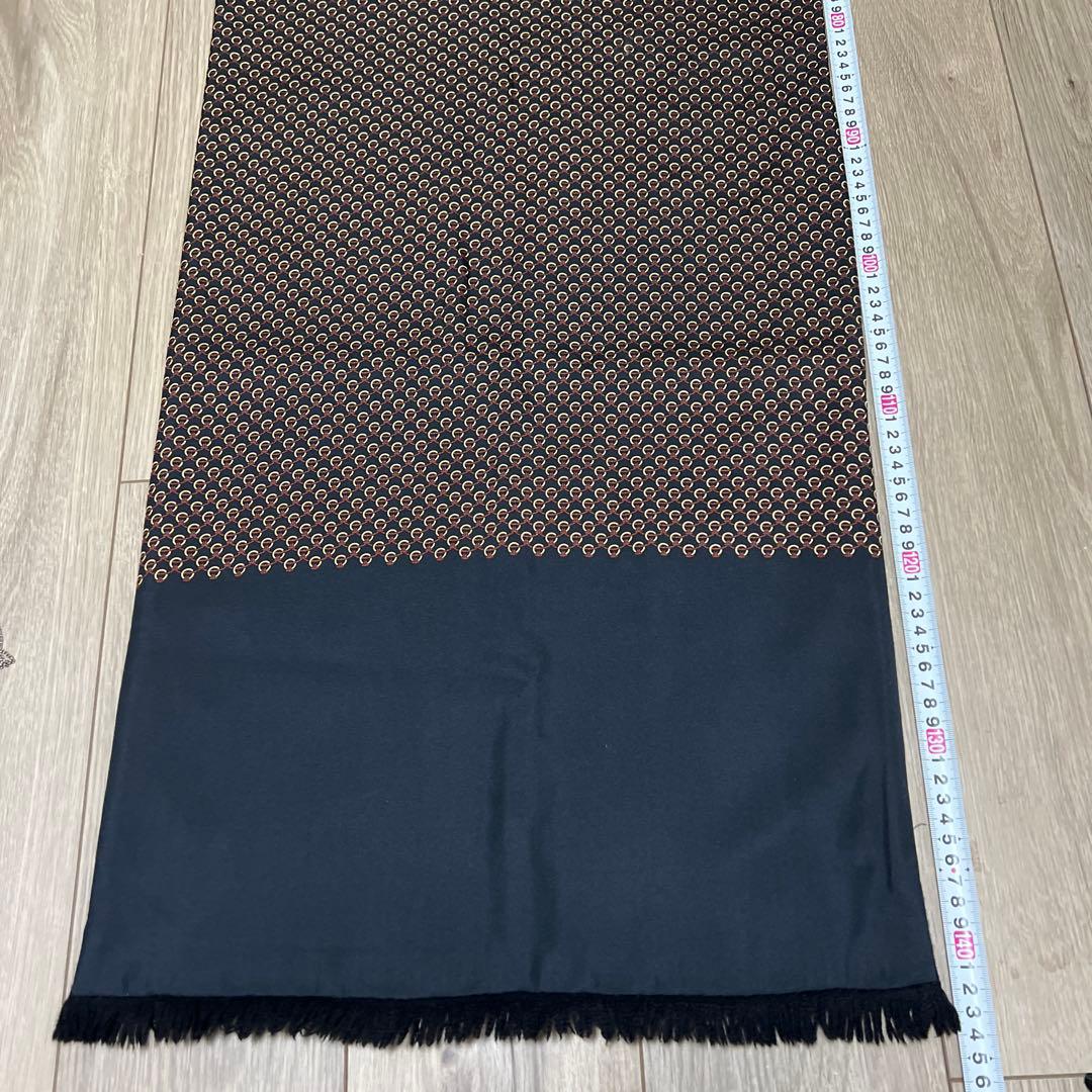 HERMES エルメス リバーシブル マフラー スカーフ アンゴラ シルク