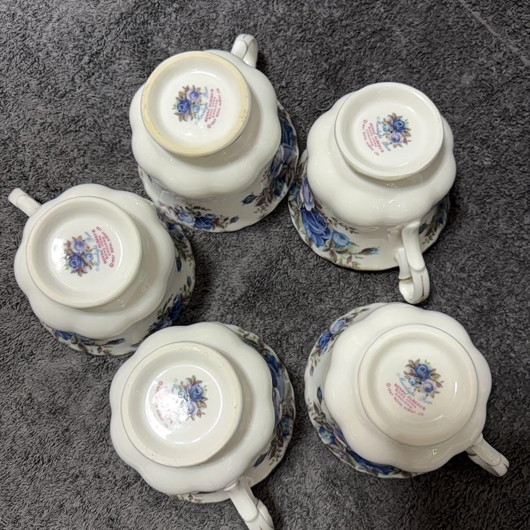   Moonlight Rose カップ 5客　中古品