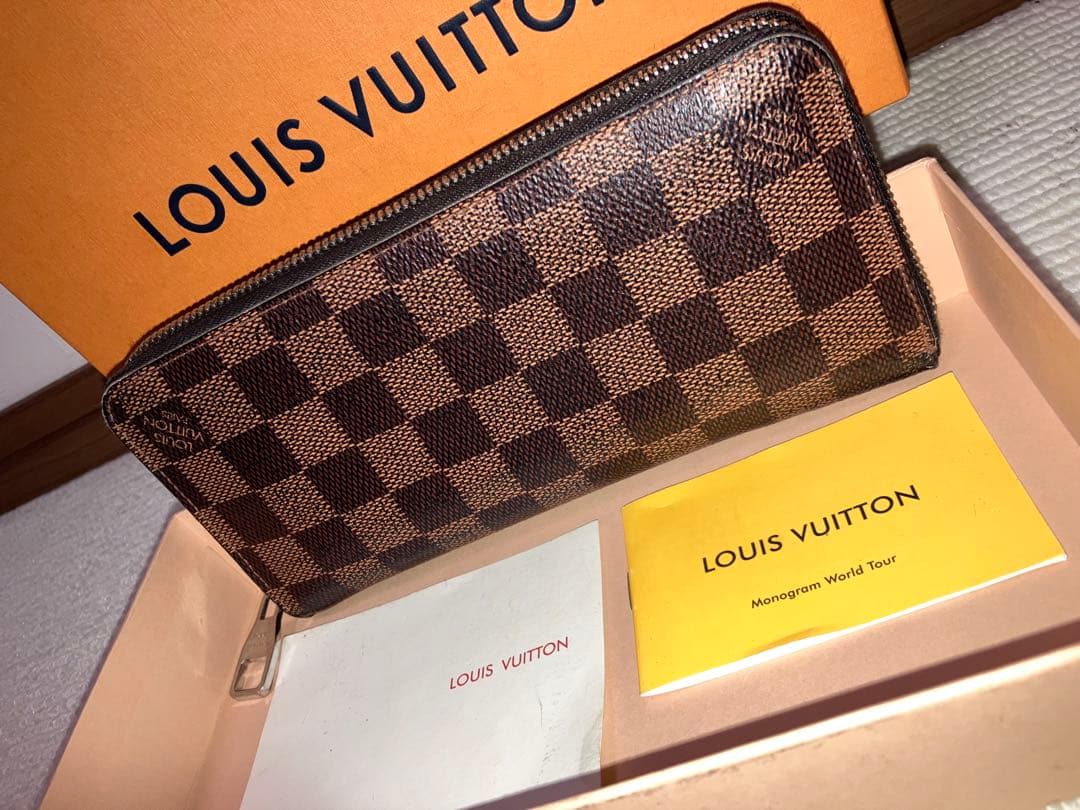 良品/LOUIS VUITTON ダミエ グラフィット ジッピー ヴェルティカル