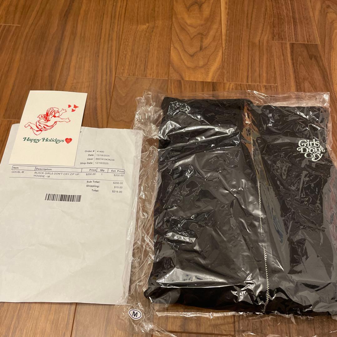 トップス Girls Don't Cry Zip Sweat Hoodie \"Black\"