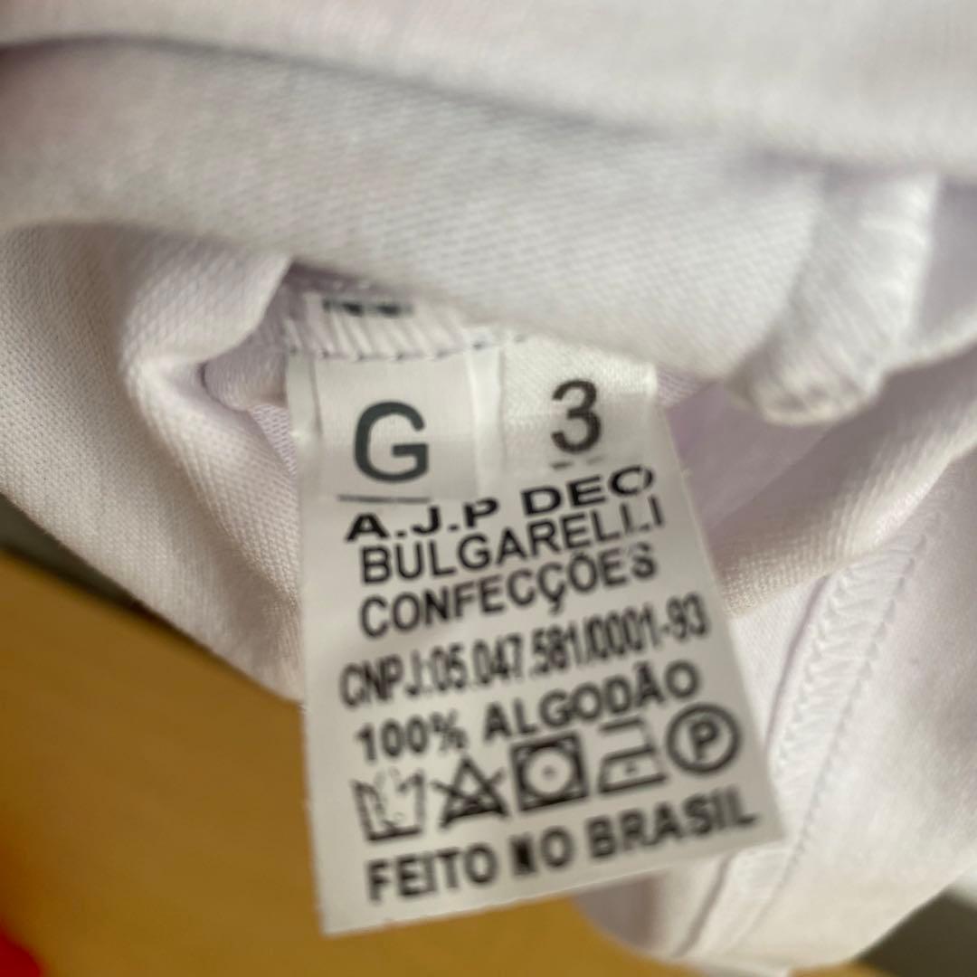 SANTOS FCサントスサッカーTシャツ ホワイト 10番ペレ 訳あり特価