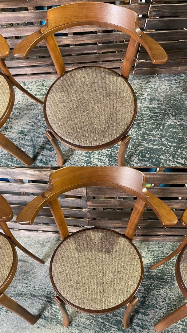 H256\" CONDE HOUSE 丸型 伸長 ダイニングセット 5点