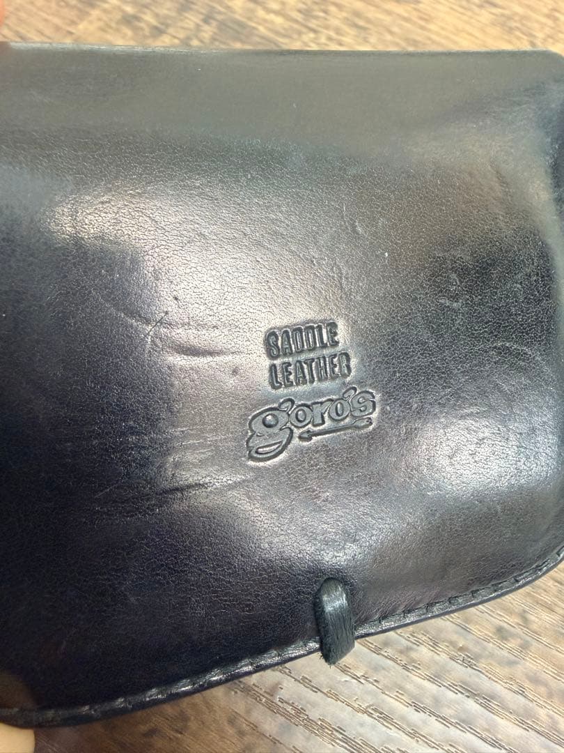 ゴローズ 角型小銭入れ　ブラック　2年使用　ハーフダラーコンチョ付き