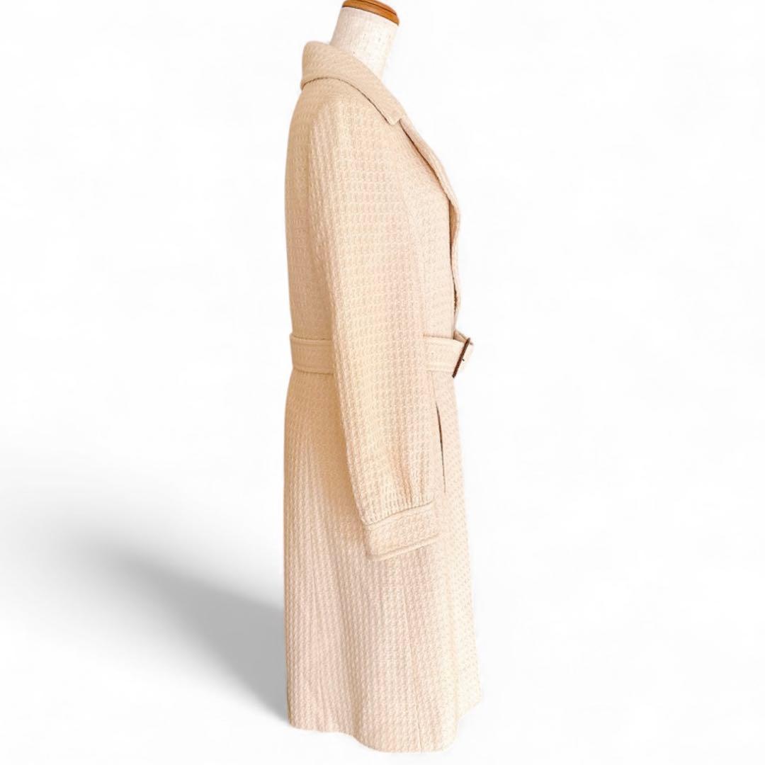 バーバリーロンドン ロングコート ウール ベルト裏地ホースロゴ