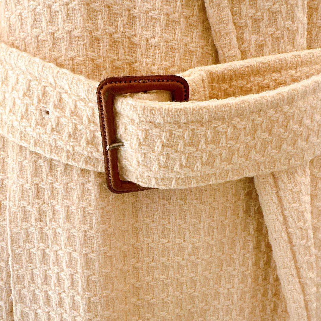 バーバリーロンドン ロングコート ウール ベルト裏地ホースロゴ