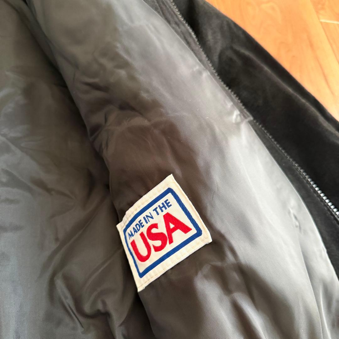 黒◎ PIONEER WEAR スエード レザージャケット ブラック USA