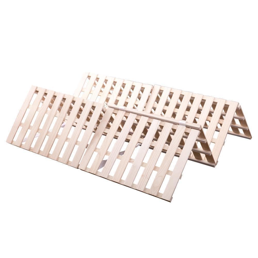 すのこベッド　折りたたみ　天然桐四つ折りベッドフレーム木製シングル４折桐木床 S