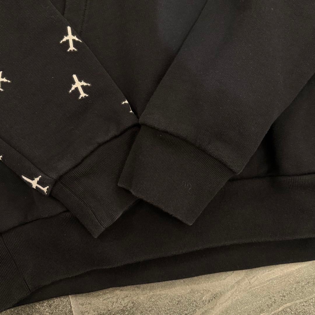 激レア ルイヴィトン プレーン 裏起毛 スウェットプルオーバーパーカー 飛行機