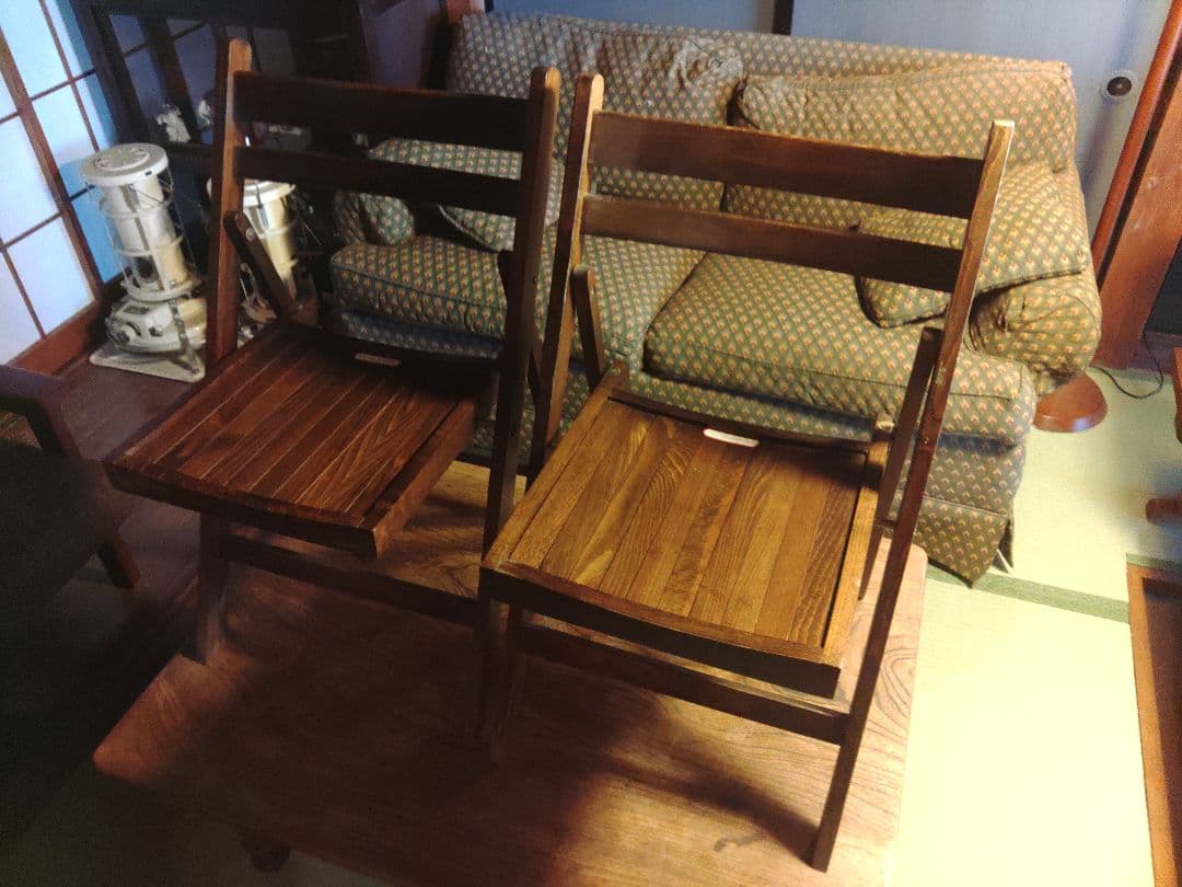 希少　フォールディングチェア　折りたたみ　レトロ　アンティーク　ヴィンテージ