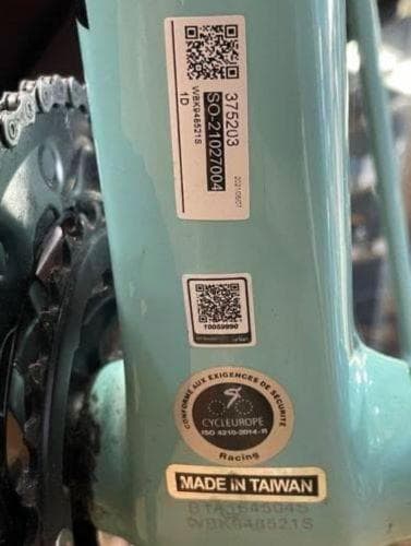 J・店 【中古品】 Bianchi ビアンキロードバイク25インチスタンド付