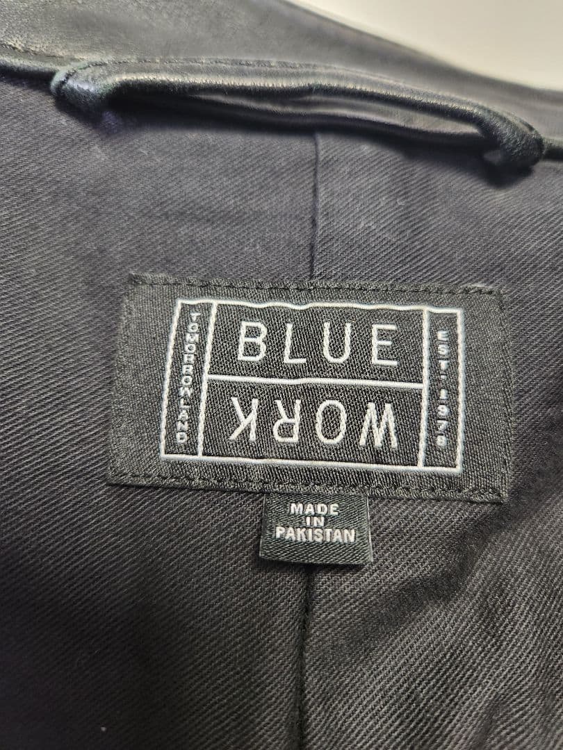 トゥモローランド　BLUE WORK　ラムレザー　シングル　ライダース　黒　M