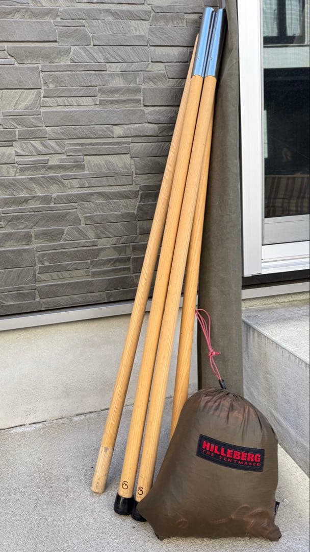 【美品袋付き】CAMP MANIA PRODUCTS / ウッドポール