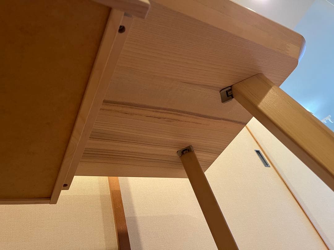 IKEA LISABO ナチュラル木製引き出し付きデスク