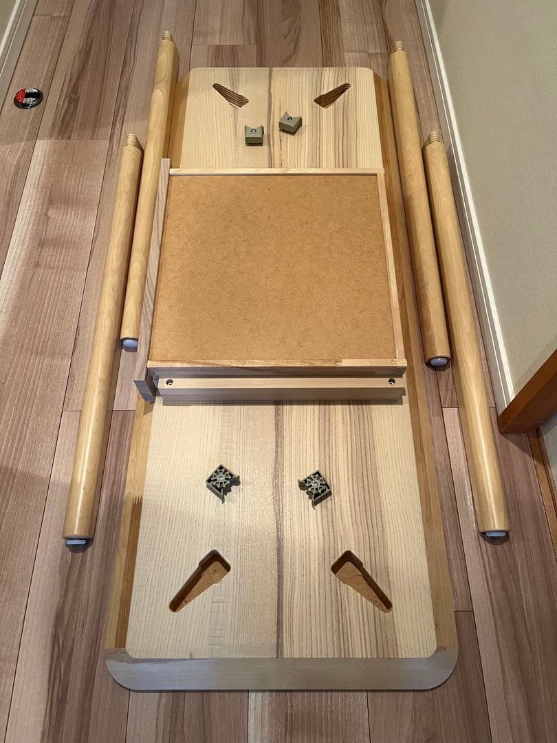 IKEA LISABO ナチュラル木製引き出し付きデスク