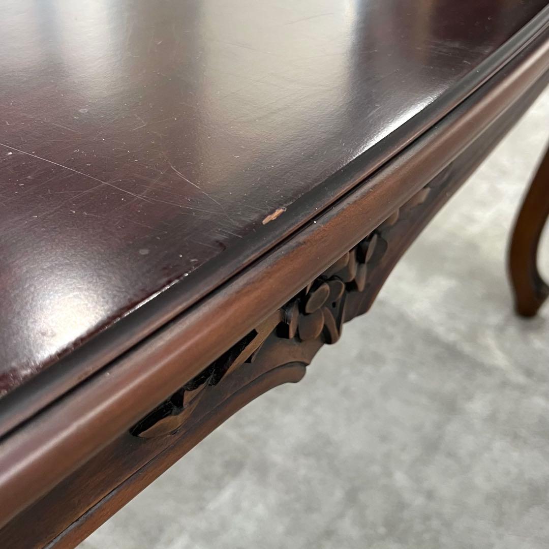 廃盤希少品 karimoku domani ルイXV ローテーブル 彫刻美