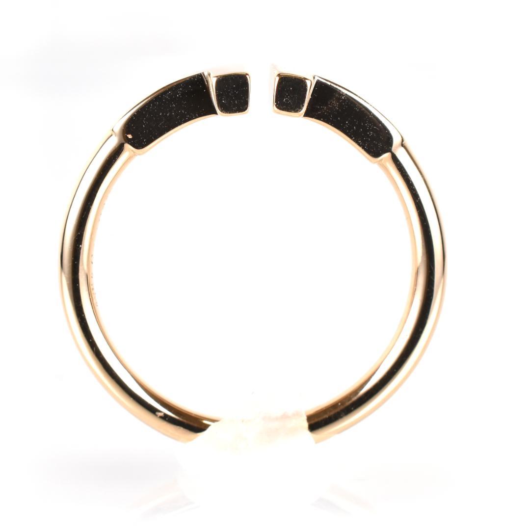 【新品仕上げ済】TIFFANYティファニー Tワイヤーローズゴールドリング