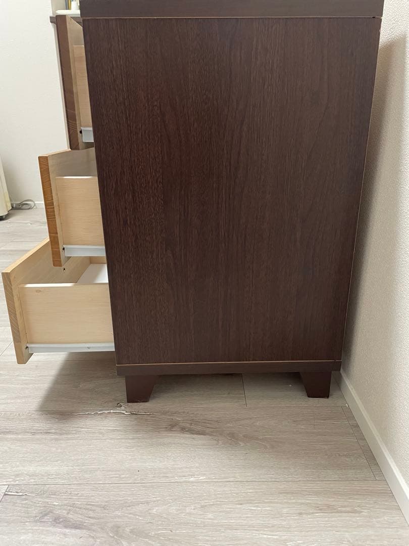 【引取限定】中古　木製チェスト 引き出し 9個