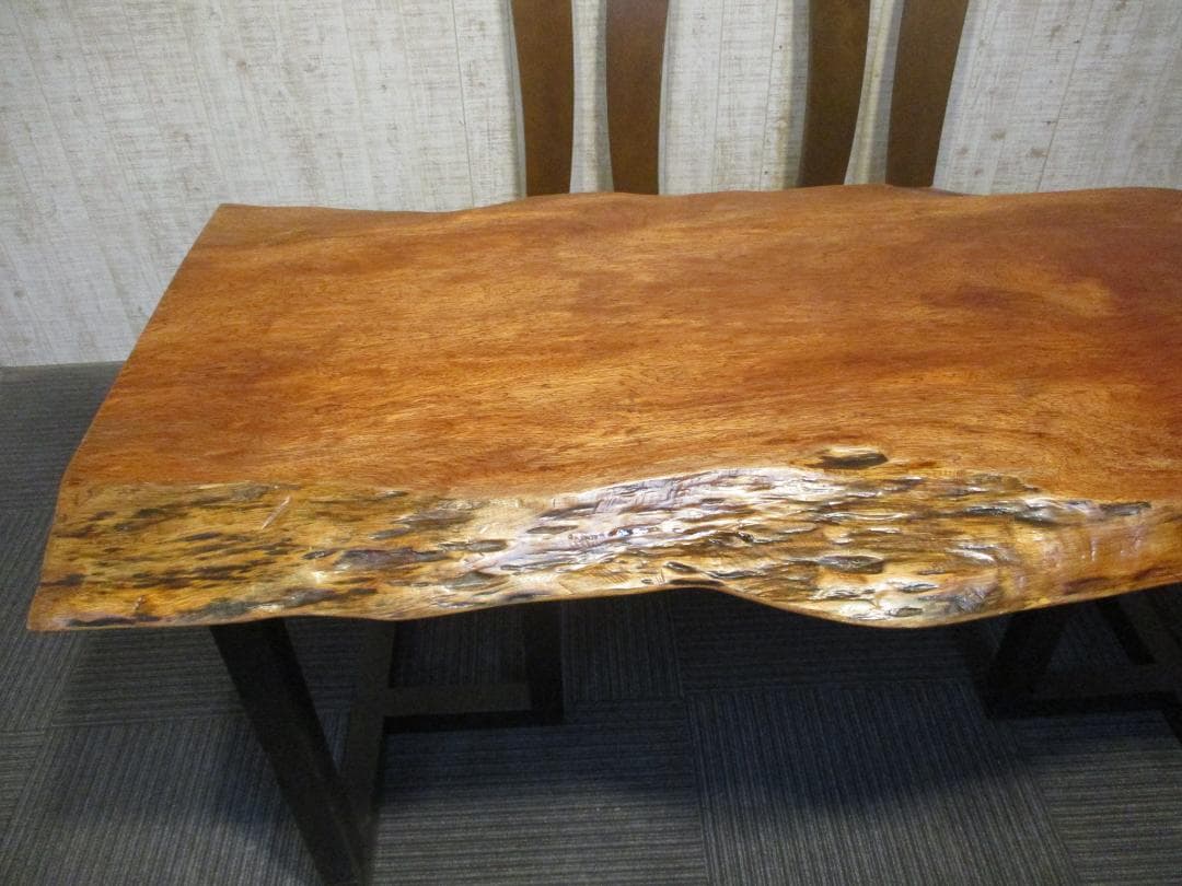 ＃1621■　アフリカンチェリー　テーブル　ローテーブル　ダイニング　一枚板