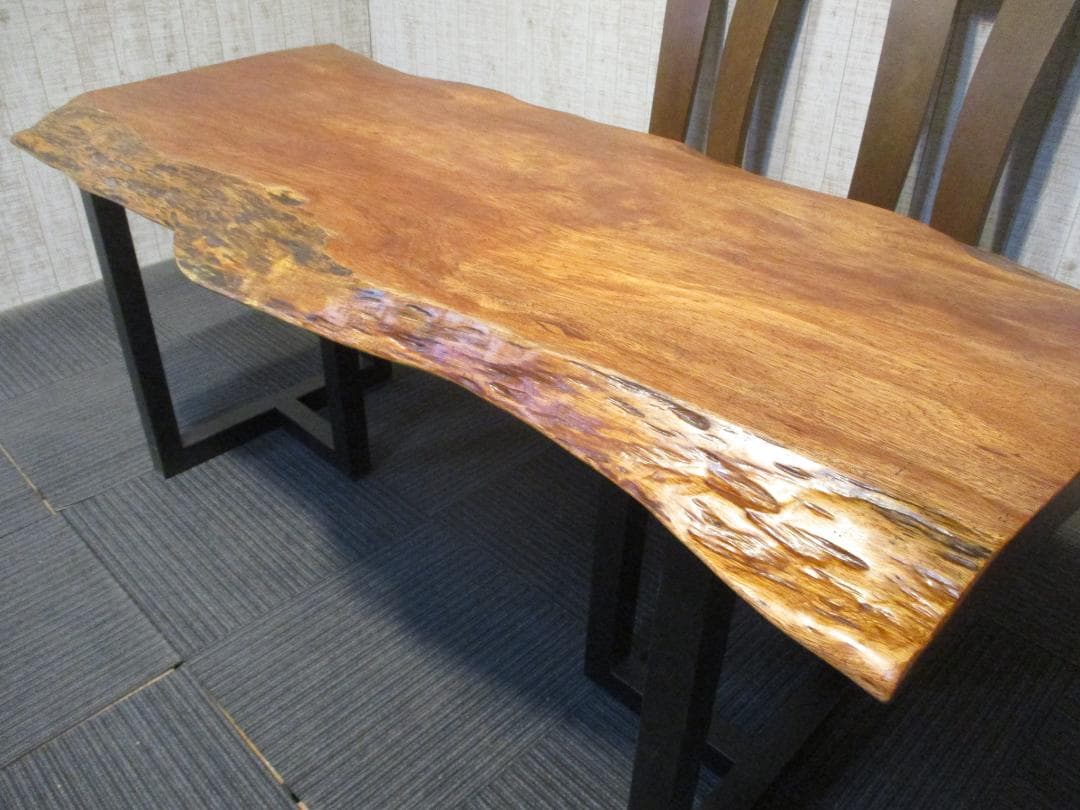 ＃1621■　アフリカンチェリー　テーブル　ローテーブル　ダイニング　一枚板