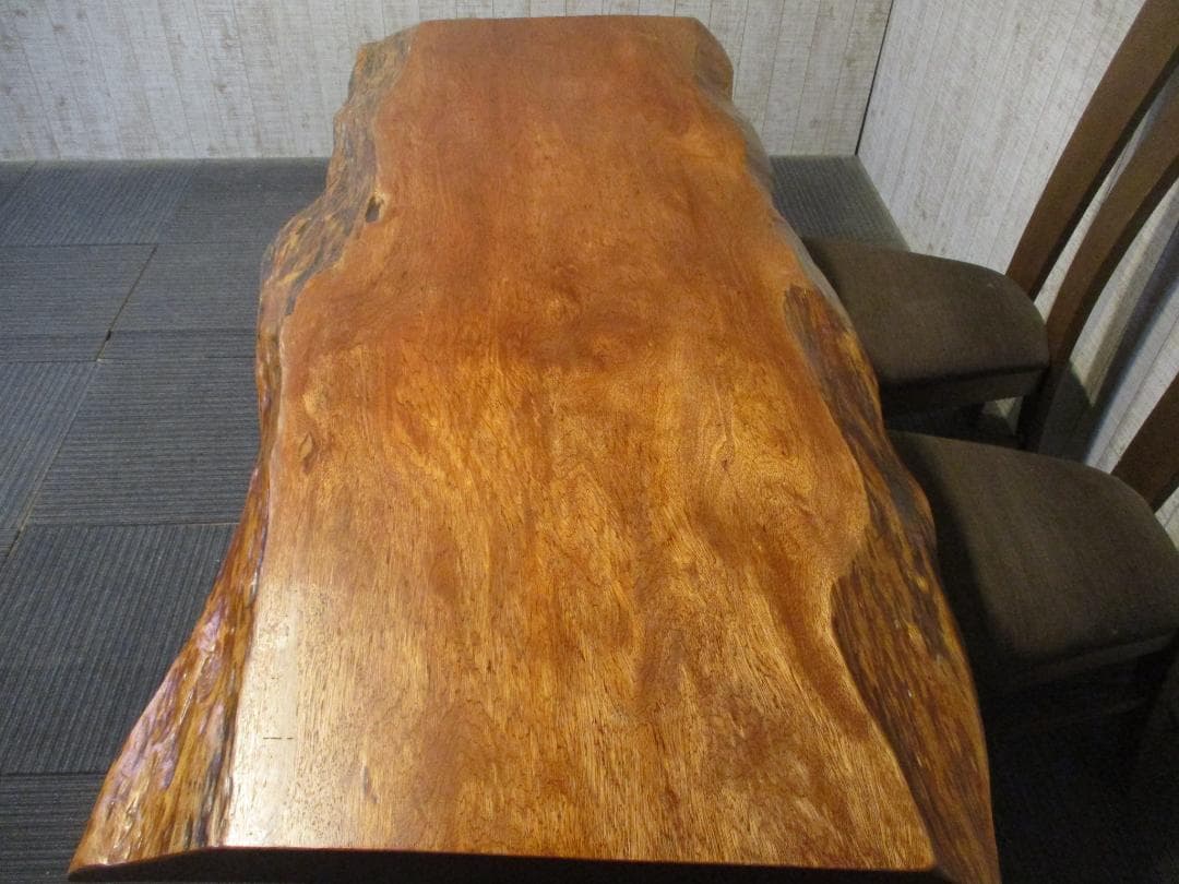 ＃1621■　アフリカンチェリー　テーブル　ローテーブル　ダイニング　一枚板