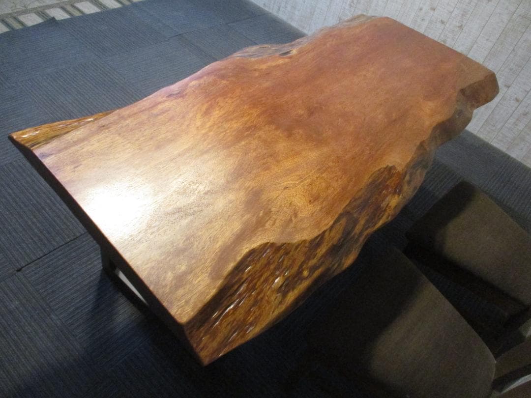 ＃1621■　アフリカンチェリー　テーブル　ローテーブル　ダイニング　一枚板